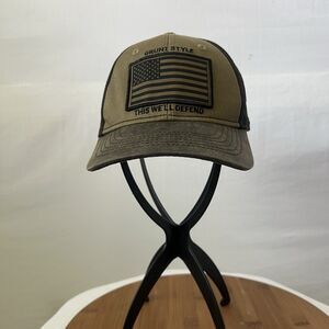 Grunt Style This We Defend Veteran Green Baseball Hat Cap Adjustable